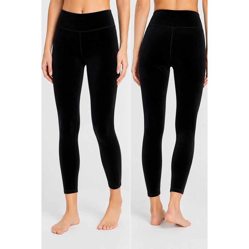NWT Athleta Elation Velvet Leggings Women’s Medium Black High Rise Yoga Pants